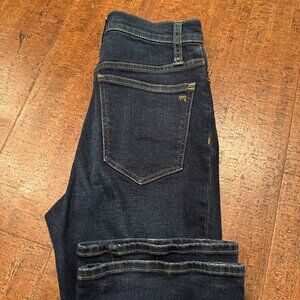 Madewell Women’s 25 Skinny Flare Dark Wash Blue Stretch Jeans